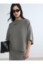 Lcwaikiki Classic Asymmetric Collar Oversized Women's Knitwear Sweater - 3