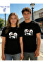 Double Matching Set 1 Men's Model Valentine's Day Printed Relaxed Fit T-shirt