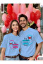 Unisex Couple Combination 1 Piece Men's Model Valentine's Day Printed Comfortable Fit T-Shirt