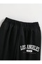 Los Angeles Printed Crew Neck Combination Bottom and Top Tracksuit Set - 4