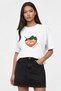 Women's Oversized T-Shirt 100% Cotton Comfortable Fit Food Plate Printed