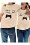 Unisex Couple Combination 1 Piece Men's Model Valentine's Day Printed Comfortable Fit T-Shirt