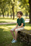 Boys' Capri Shorts with Elastic Waist and Side Pockets, Ages 3-14 - 2