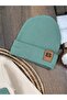 Ribbed Knit Flexible Beret 3-Piece Baby Boy Set with Pocket Detail - 4