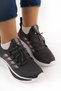 Unisex Orthopedic Light Sole Striped Detail Lace-Up Knitwear Casual Sports Shoes Breathable - 3