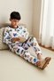 Boys' Crew Neck Standard Sleeve Regular Fit Printed Knitted Pajama Set Functional Sportswear - 5