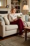 Women's Crew Neck Standard Sleeve Long Sleeve Regular Fit Fleece Pajama Set Plus Size Stylish - 4