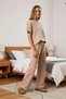 Women's Crew Neck Standard Sleeve Waffle Knitted Pajama Set Functional Durable Quality Stylish - 5