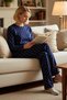 Women's Crew Neck Standard Sleeve Pajama Set Pipe Leg Functional Durable Stylish 100% Cotton - 4