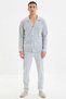 Men's Shirt Collar Standard Sleeve Regular Fit Plaid Pattern Pajama Set Quality 100% Cotton - 3