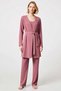 Women's Pool Collar Standard Sleeve Regular Fit Knitted Pajama Set Functional Durable Comfortable - 3