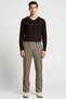Men's V-Neck Long Sleeve Regular Fit Striped Pajama Set Functional Durable Stylish 100% Cotton - 3