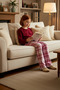 Girls' Crew Neck Standard Sleeve Long Sleeve Regular Fit Pajama Set Durable 100% Cotton - 4