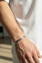 February 14 Valentine's Day Gift, Steel Snake Back Chain Bracelet with Letters for Lover Stylish Elegant - 4