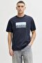 تي شيرت رجالي من Jcofusıon Dots Prınt Tee Ss Crew Sn 12289863 Outer Space