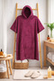 Adult Fuchsia Color Poncho Beach Towel - 5