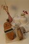 100% Natural Horsehair Cellulite Brush, Green and White (with Storage Pouch as a Gift) - 6