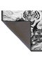 Mosso Gray Tones Tiger in the Forest Pattern Woven Base Modern Decorative Carpet Mosso2156 - 3