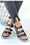 Jatay Black Skin Sandals - 3