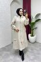 Women's Detachable Hooded Quilted Coat with Side Pockets - 3