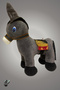 Cute Gray Plush Donkey Toy – Soft Textured, with Detailed Semer (Donkey) Features - 2