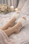 Women's Pearl Feather Soft Sole House Slippers & Gift & Dowry