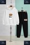 Children's Unisex Pandas on Top of Each Other Printed 3-Piece Set with Hoodie and Sweatpants - 2