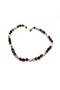 Certified Natural Stone Baby Necklace Amethyst Obsidian Agate Howlite Amber - 38 cm - 7