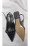 Stripe Patent Leather Flat Sole Women's Ballerinas - 5