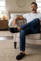 2235 Inner and Outer Genuine Suede Leather Full Orthopedic Top Quality Home, Office, Guest, Groom and Bride Dowry Slippers - 8