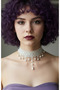 Zet Style Nocturne Collection “Nocturne Velaria – the Veil of Night” Lace Choker Gothic Necklace - 3