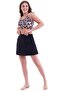 Women's Shorts with Skirt Badi Bikini Set with Attached Chest Pad Sewn into the Badi Underwear Available - 4