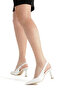 Pointed Toe Open Back (9 cm) Thin Painted Heel Women's Classic High-Heeled Shoe - 2