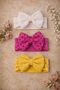 3-Piece Baby Girl Stylish Hair Band with Bow/Baby Girl Bandana/Baby Girl Hair Band/0-12 Months Hair Band - 6