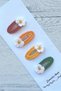 Amigurumi Knitting Thread Handmade Set of 4 Colorful Snap Buckles