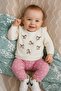 Baby Girl Set 2-Piece - Bird Embroidered - 2