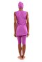 Women's Zero Sleeve Closed Hijab Swimsuit (Built-In Chest Pad Available Inside) - 3