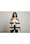 Striped Patterned Colorful Striped Long Sleeved Knitted Women's Cardigan