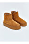 Beige Suede Look Women's Boots