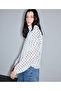 Polka Dot Pattern Chiffon Blouse - 6