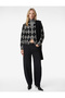 Long Sleeve Zippered Diamond Pattern Knitwear Cardigan - 2