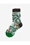 Women's Japanese Korean Style Transparent Socks Ivy Pattern - 4