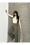 Lycra High Waist Wide Leg Pants - 6