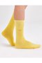 Yellow Colored Plain Mercerized Socks