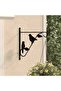 Hanging Basket Brackets 4 pcs Black Steel