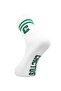 Men's'C' Patterned Corded Fabric Socks White - 5