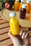 6-Pack 100 ml Glass Bottle with White Leak-Proof Lid Ginger Shot Detox Juice Bottle - 2