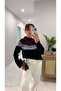 Kerisa Navy Blue Patterned Knitwear - 2