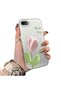 حافظة متوافقة مع هاتف iPhone 7/8/SE 2020 2022 مصنوعة من السيليكون الصلب ومضادة للسقوط بنمط التوليب
