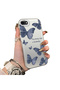 iPhone 7/8/Se 2020 2022 Compatible Hard Acrylic Back Silicone Edge Lens Protection Butterfly Case